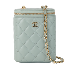 Vanity Crossbody, Leather, Green, T48K67TE (2021-25), DB/B, 3*